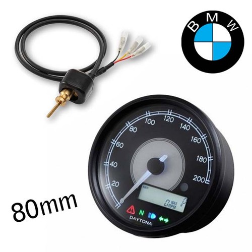 Kit compteur noir 80mm - kit,