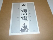 SWING OUT SISTER - TWILIGHT WORLD - MAGAZINE ADVERT CLIPPING - 1987