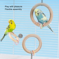 Cage à Oiseaux Ronde En Bois