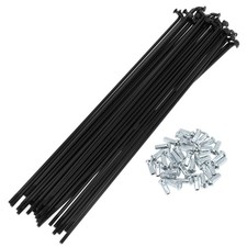 Rayons De Vélo 12G Longueur 210Mm Rayons De Roue De Vélo En Acier Au Carbone