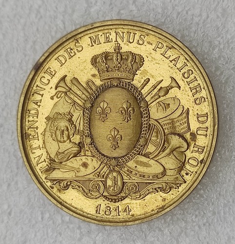 Medaille 1814 intendance des - ,