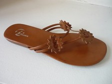 BATA - Mules cuir marron COMME NEUVES - 39