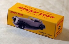 DINKY TOYS 36C HUMBER VOGUE SALOON   BOITE VIDE REPRO