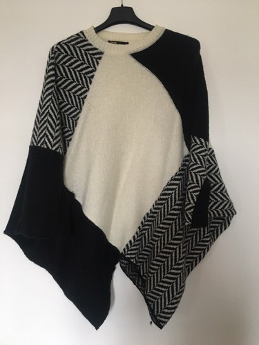 Pull poncho maje laine et - pull,