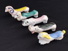 lot de 5 porte couteau ceramique design 50 60 animaux style carbonell