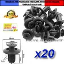 x20 Clips Rivet de Fixation