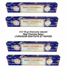 Encens Nag Champa 4X15gr Naturel Meditation Concentration Inde Original