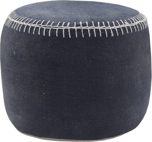 Home navy bordered cotton - lr,
