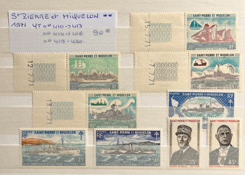 Timbres saint pierre - timbres, et