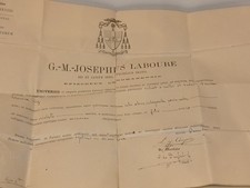 Certificat de Reliquaire /Ste