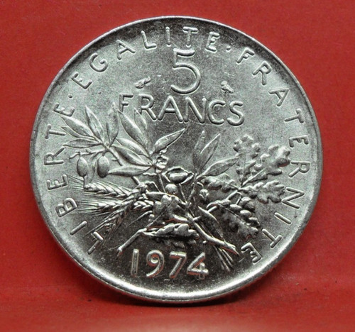 Pièce francs semeuse 1974 - 5,