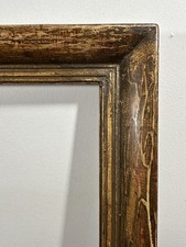 Très beau cadre 6F XIXè en bois dur Feuillure: 41,5x33,5 cm Vue: 38,5x31,5 cm