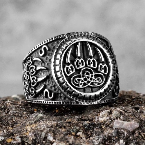 Bague griffe ours viking - griffe, d'ours