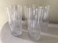 5 GRANDS VERRES À JUS DE FRUITS CRISTAL TAILLÉ STYLE NANCY BACCARAT