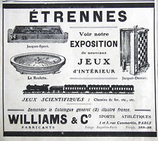 PUBLICITÉ DE PRESSE 1909 JEUX