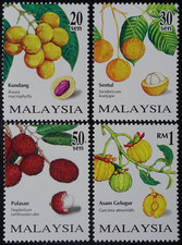 TIMBRES de MALAISIE - FRUITS
