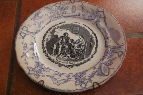 Assiette thème xixe - assiette, à