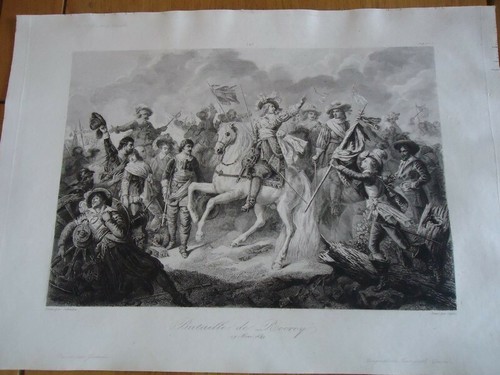 Rare gravure 42x30 militaria - 42x30,