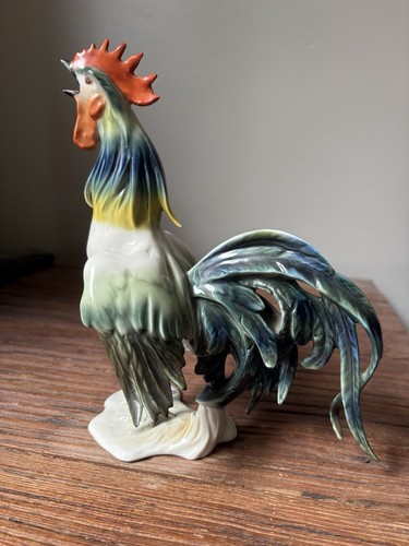 Coq porcelaine saxe - coq,