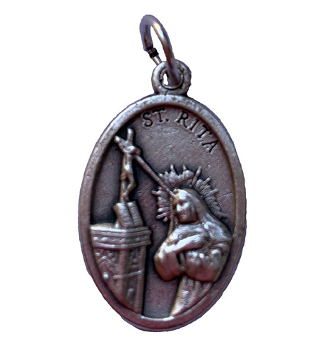 Sainte rita médaille métal - sainte,