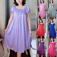 Vêtements De Nuit Sexy En Satin De Soie Pour Femmes Chemise De Nuit À /