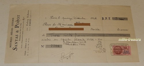 Recu 1941 sanyas popot - de,
