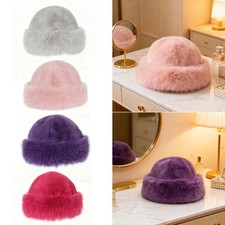 Bonnet d'hiver en fausse , bonnet cosaque russe pour