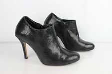 MINELLI Bottines boots tout Cuir façon python noir T 40 Très bon état