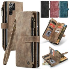 Étui de protection en cuir à rabat pour téléphone portable, étui portefeuille po