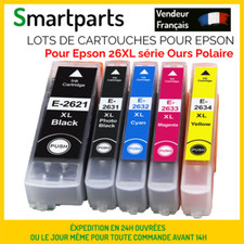 Lots de Cartouches Compatibles avec Epson 26XL Série Ours Polaire