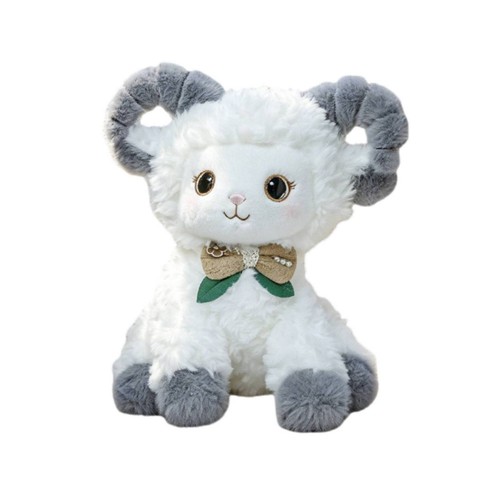 Agneau peluche avec nœud - agneau,