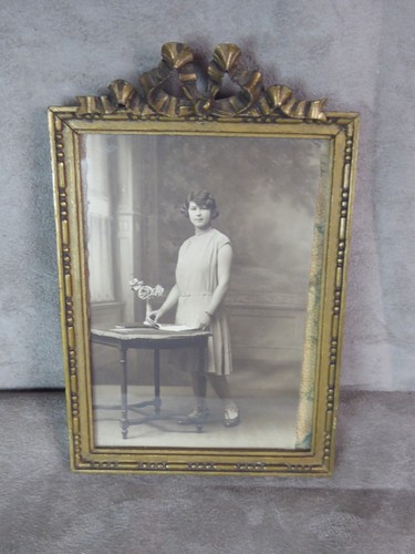 Cadre photo bois et stuc - cadre,