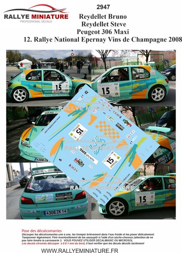 Decals ref 2947 peugeot - ref,