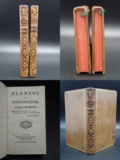 1752 RARE ELEMENS DE POESIE