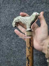 Canne De Marche Pliante En Bois Antique Royal Bird Premium Pour Femmes