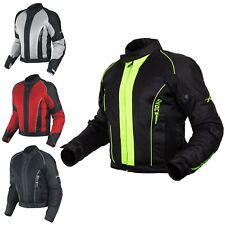 Eté Blouson Textile Touring Sport Moto Scooter Mesh Doublure Impermeable