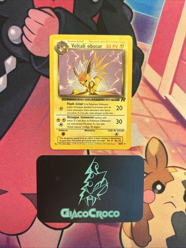 Carte pokemon voltali obscur - carte,