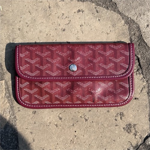 Goyard portefeuille cuir toile - portefeuille, cuir/toile