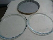 Lot de 3 plats à four,  verre