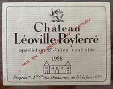 Étiquette Château Léoville