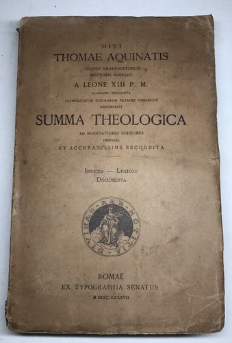 Rare livre summa theologica - rare,