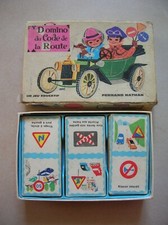 Ancien jeu de domino code de la route Fernand Nathan jeu éducatif 
