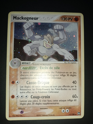 Carte pokémon mackogneur - carte,