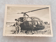 Une ancienne photo Hélicoptère militaire Français militaria.