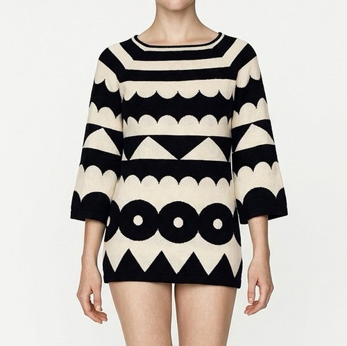 Haut tricot graphique - en,