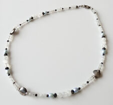 Collier Fantaisie de pierres en Pierre de Lune  (38 cm).