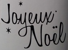 Sticker Joyeux noël pour décoration de fenêtre, vitrine, pour les fêtes...