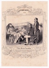 Lithographie Caricature