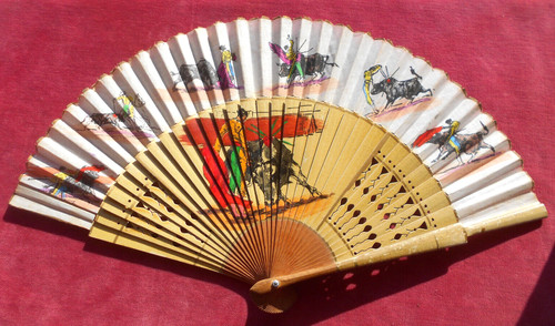 Eventail ancien espagne - eventail,