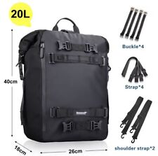 Sac À Dos De Voyage En Moto Noir Imperméable 20 Litres